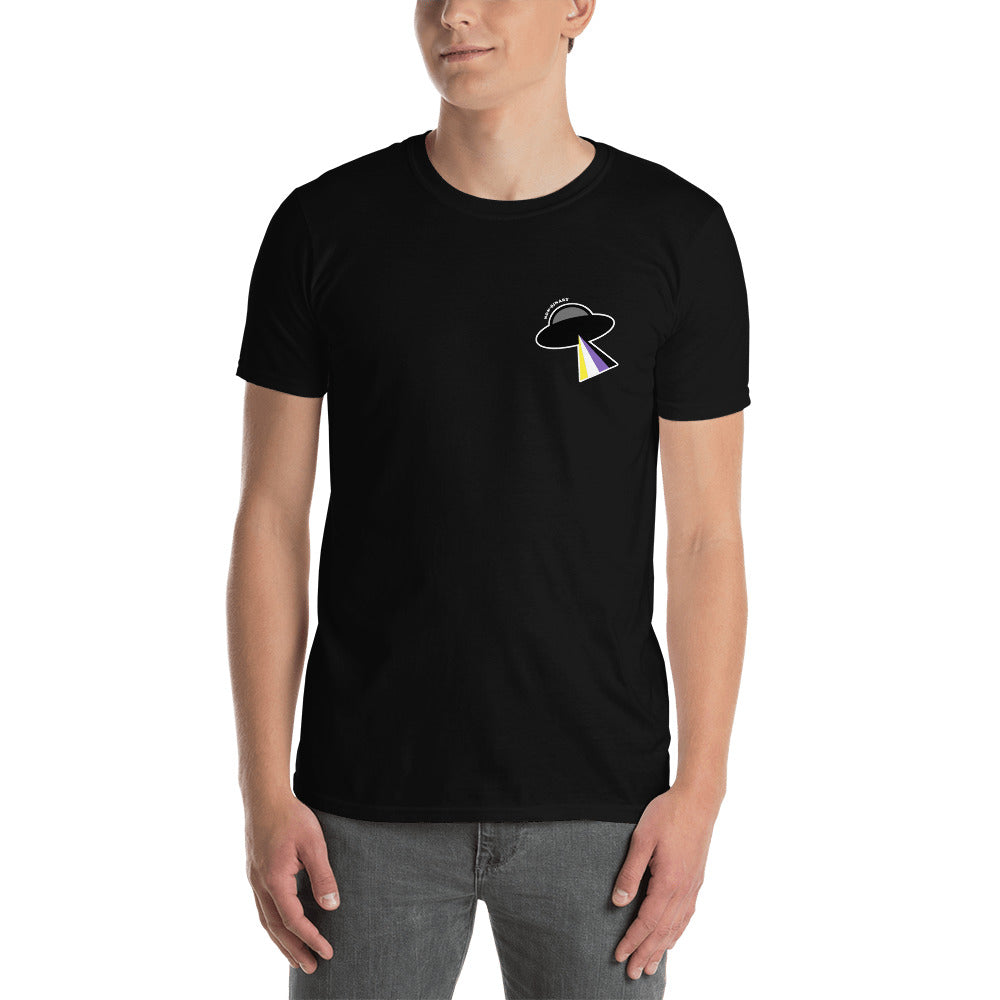 Title 2, Unisex T-shirt met korte mouwen en vliegende sc...