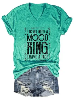 English Printed T shirt Women's Top Green - Shop at LoveMi