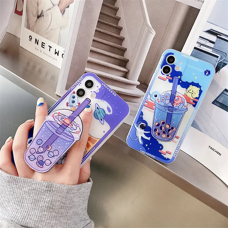 Dynamic Milk Tea Side Soft Shell Cartoon