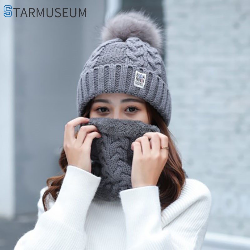 Women's Winter Cold And Warm Knit And Woolen Hat