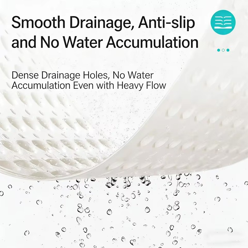 Anti Mold Rubber Shower Mat Non Slip Bathtub Strong Suction Extra Large Bath — image 2