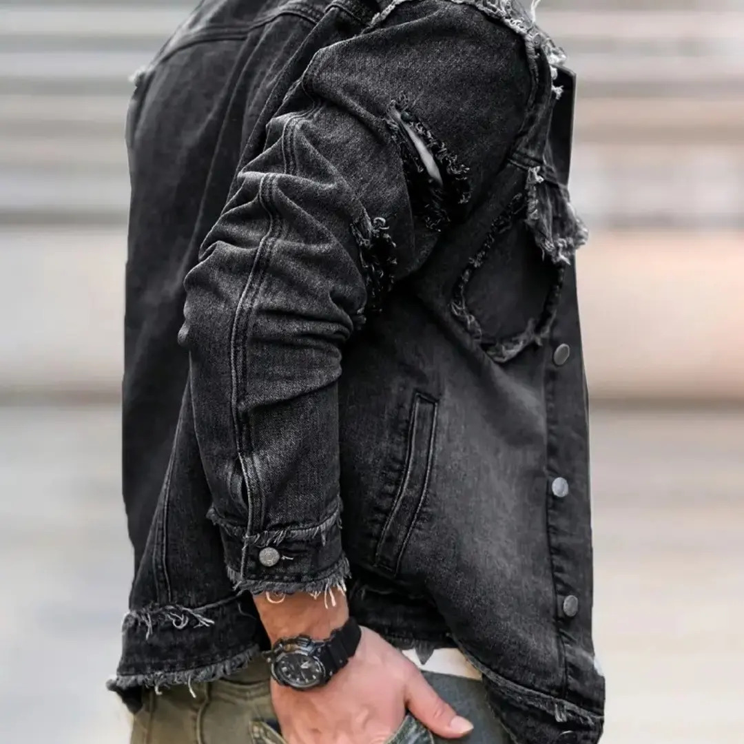 Formal And Well-fitting Denim Jacket