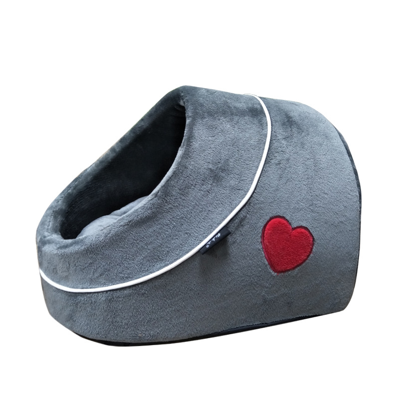 Single hole grey love heart