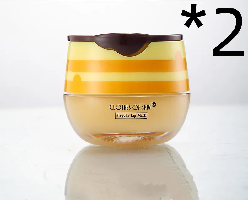 Propolis Moisturizing Lip Mask - 2Pcs English Packaging