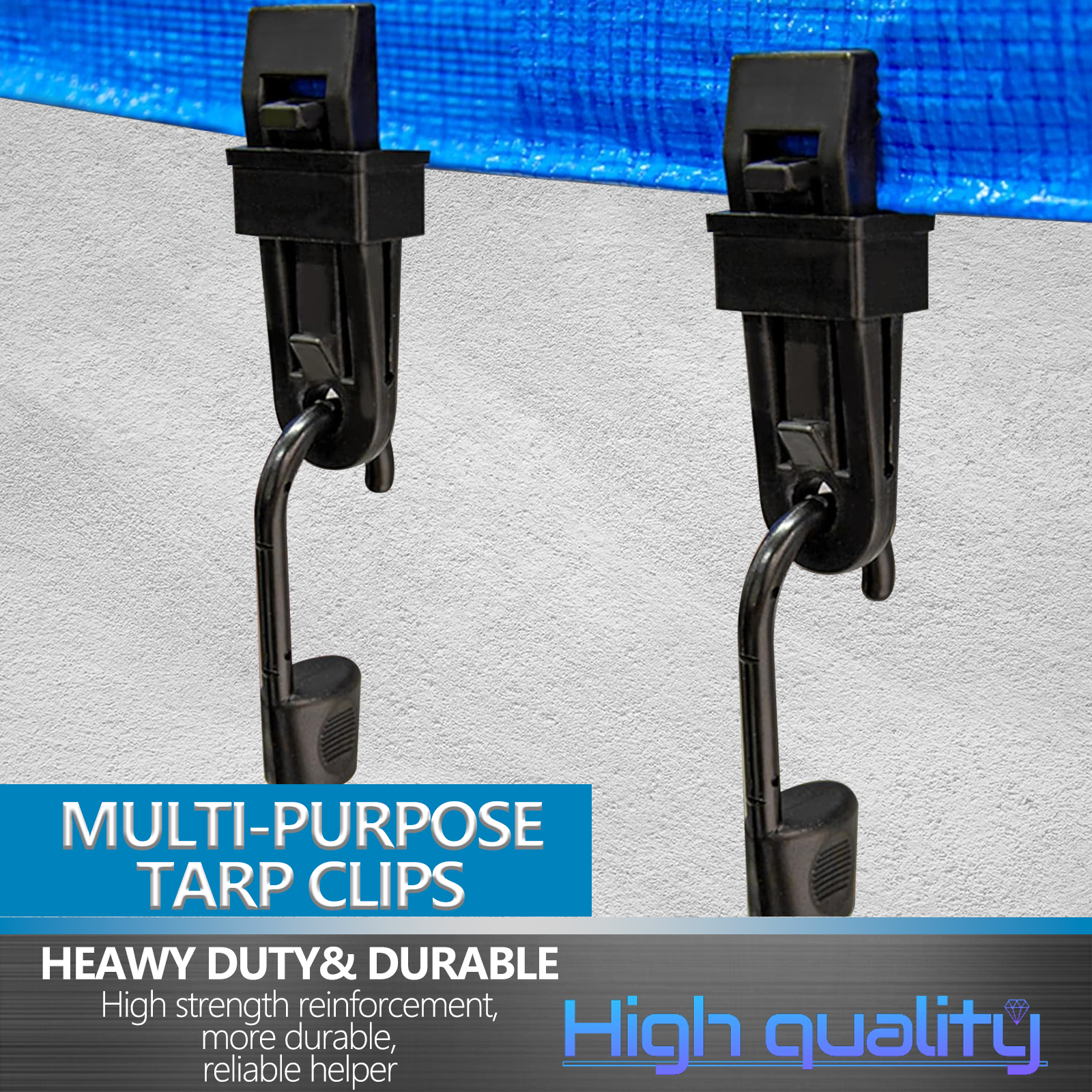 32-piece Set Of Rope Hooks, Elastic Ropes For Outdoor Awnings