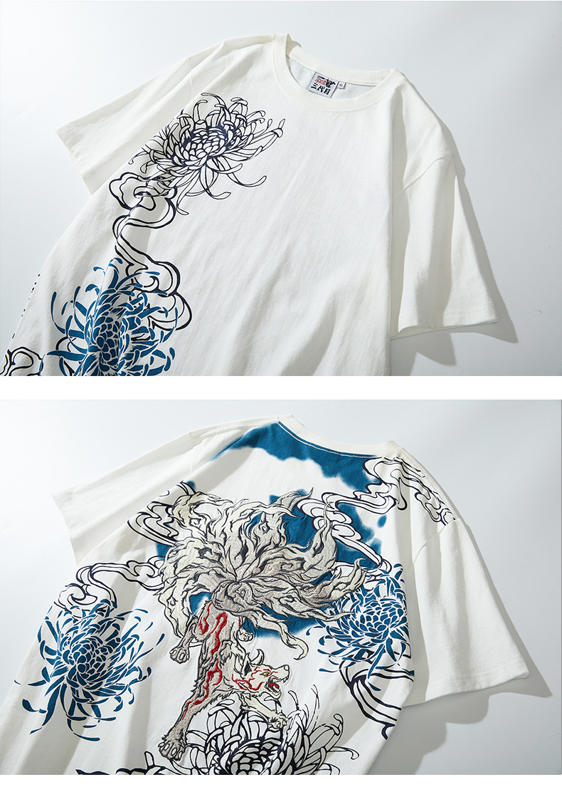 Fashion Personality Men's Tattoo Short Sleeve T-Shirt