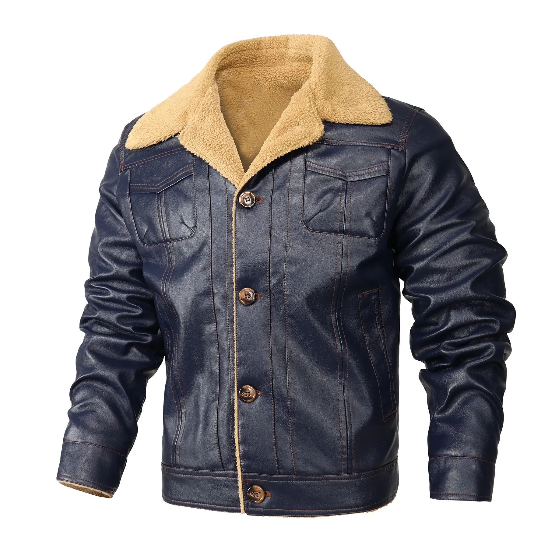 Men's Leather Clothing Loose Casual Slim Fit