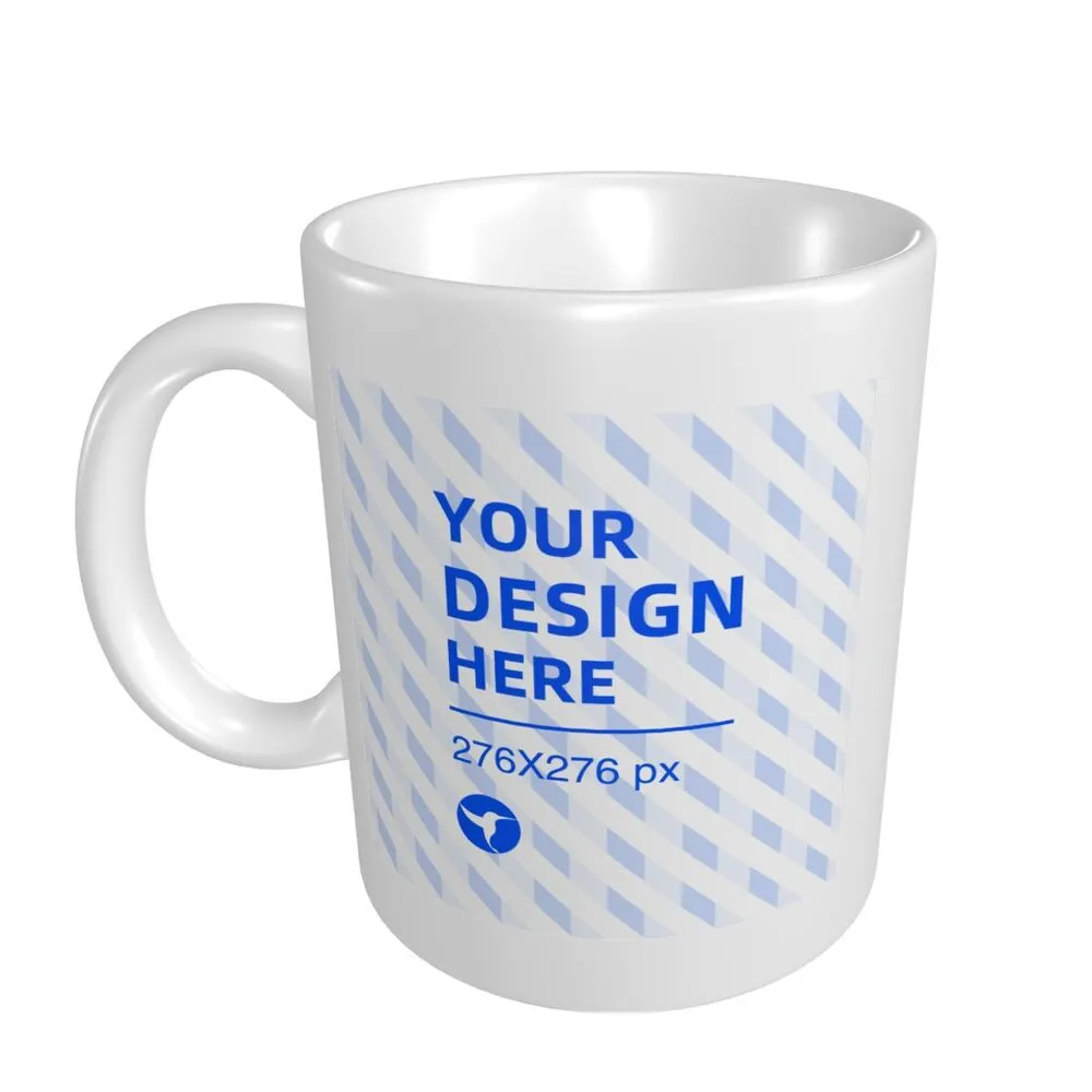 Eco-friendly Ceramic Comfort Handle Mug - White