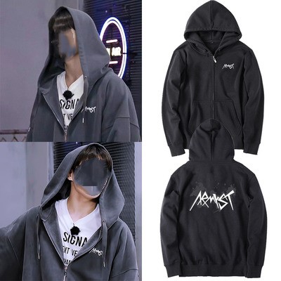 Fleece Printed Zipper Coat For Men And Women's Hoodie