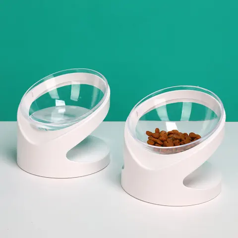 Cat Bowl Pet Diagonal Mouth to Protect Cervical Vertebra