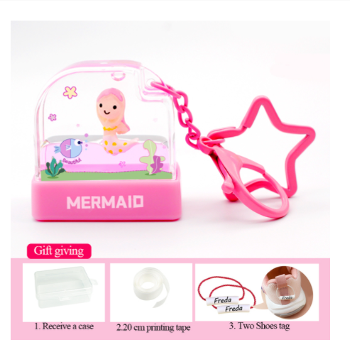 A complete set of pink mermaid