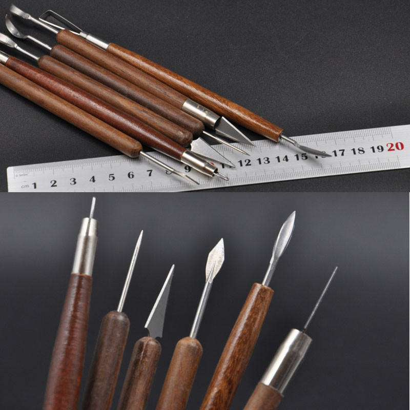 6 Pieces Of Clay Carving Set Wax Carving Pottery