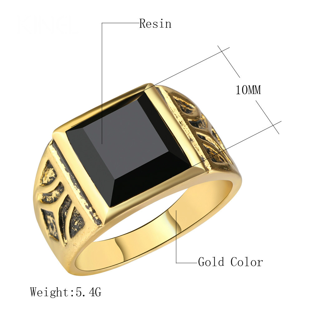 European And American Retro Men's Chinese Food Ring