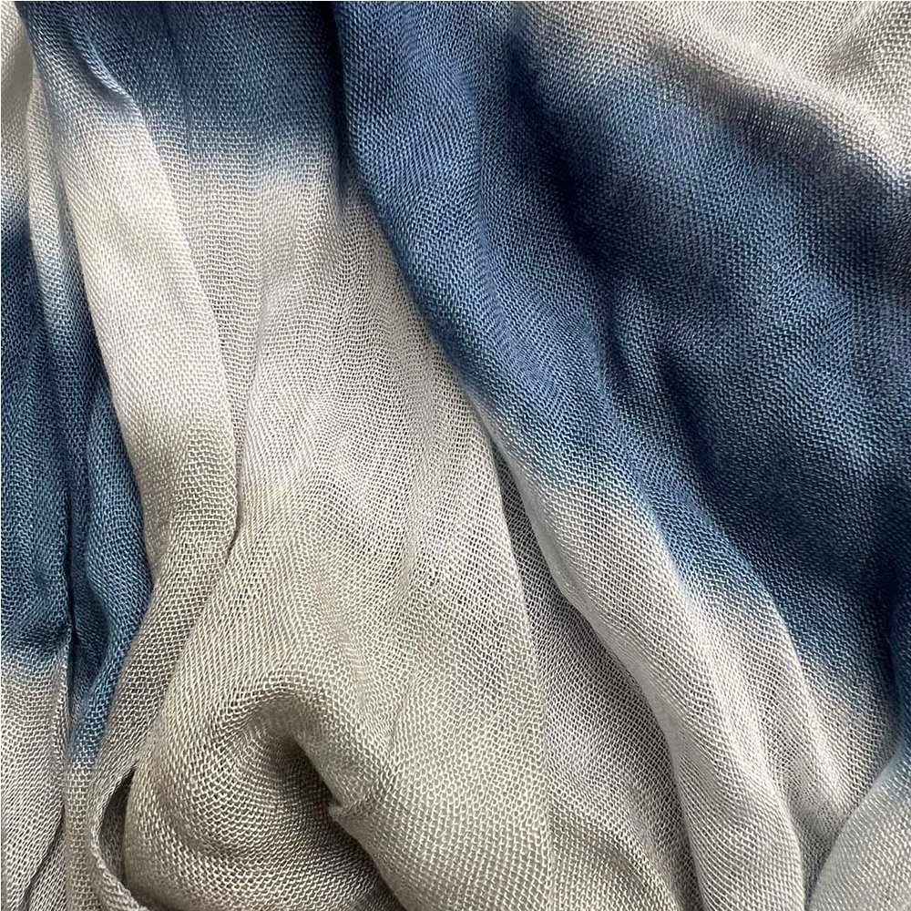 2pcs Navy Printed Viscose Scarf ,Versatile Everyday Scarf ,Pairs With All Casual Outfits,Office Appropriate Subtlety For Women Men
