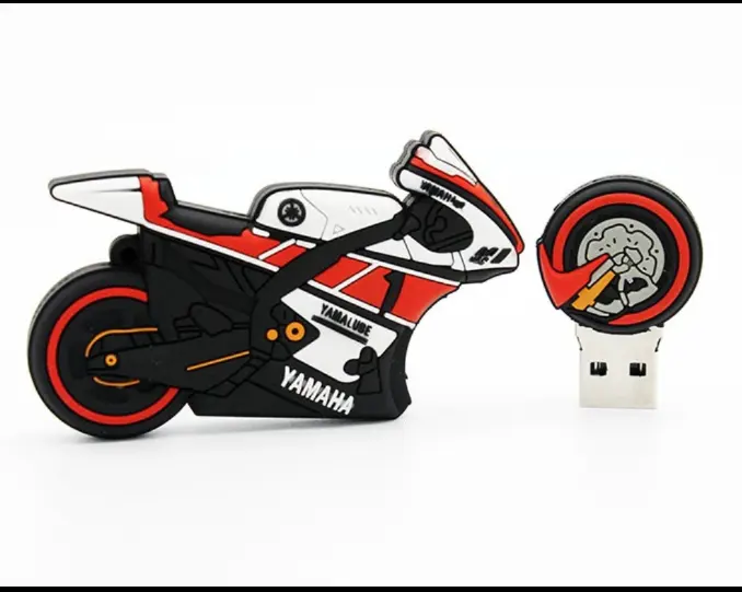 Cartoon USB Drive Wrist Motorcycle