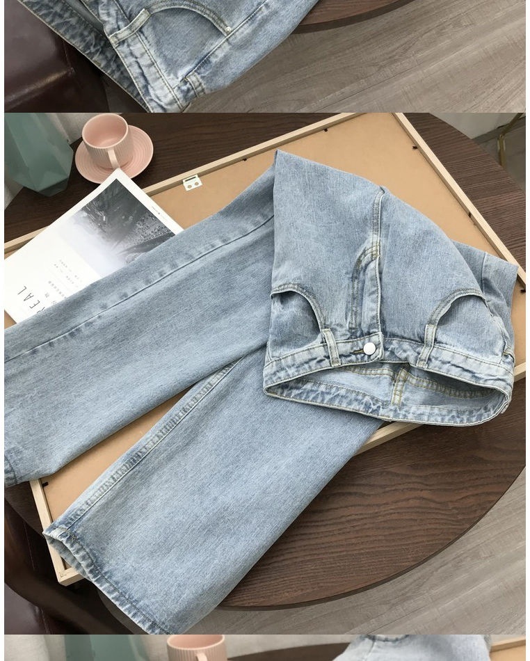 Title 3, Straight Jeans For Female High Waist Students K...