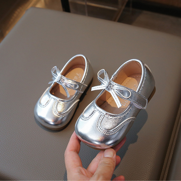 Sweet Bow Princess Shoes For Little Girls, Korean Edition Fashion, Single Shoes For Girls, Children's Shoes — foto 7