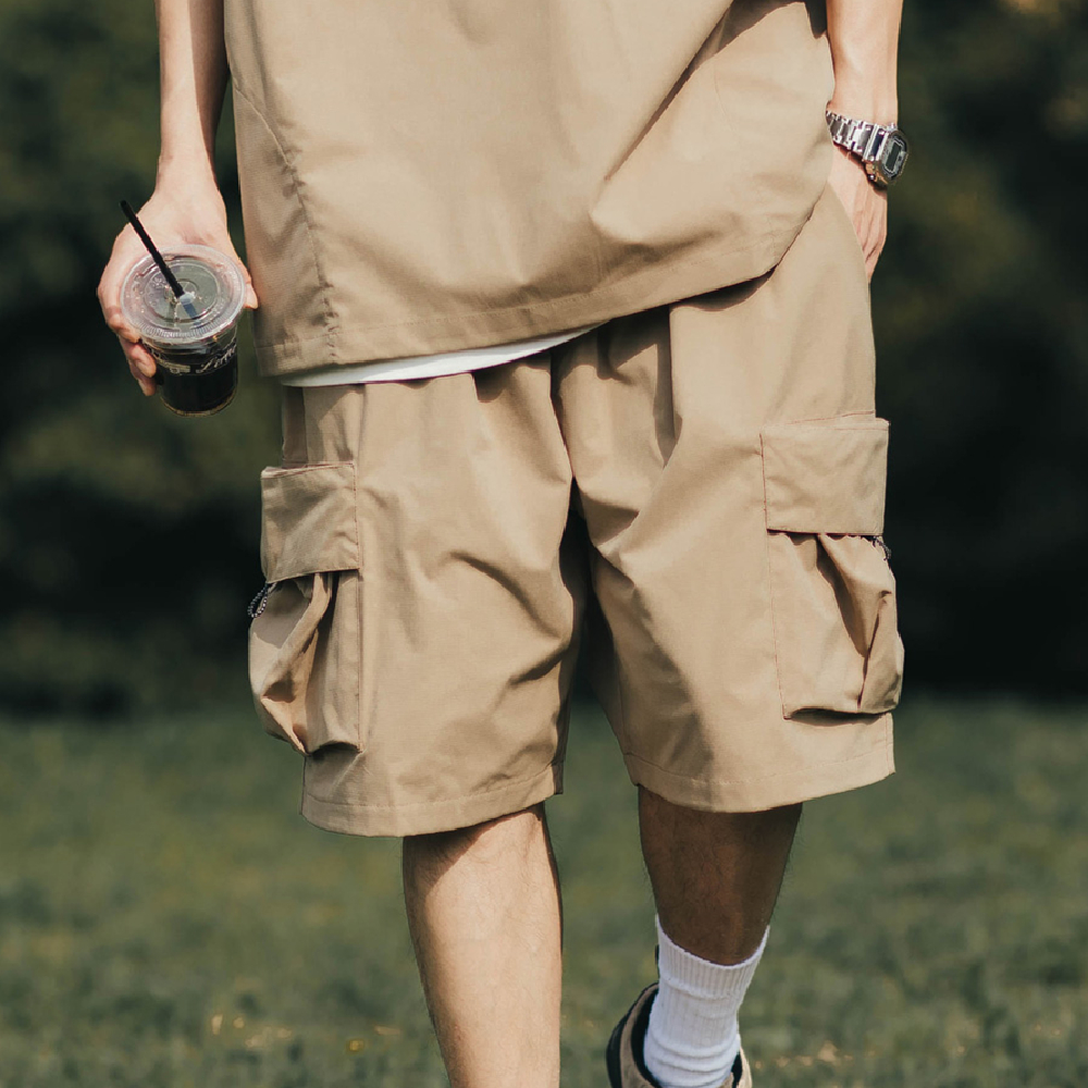 Fashion Men's Loose Casual Straight Capris