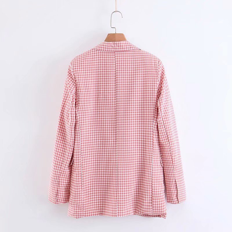 Slim-fit Check Straight-leg Pants Suit