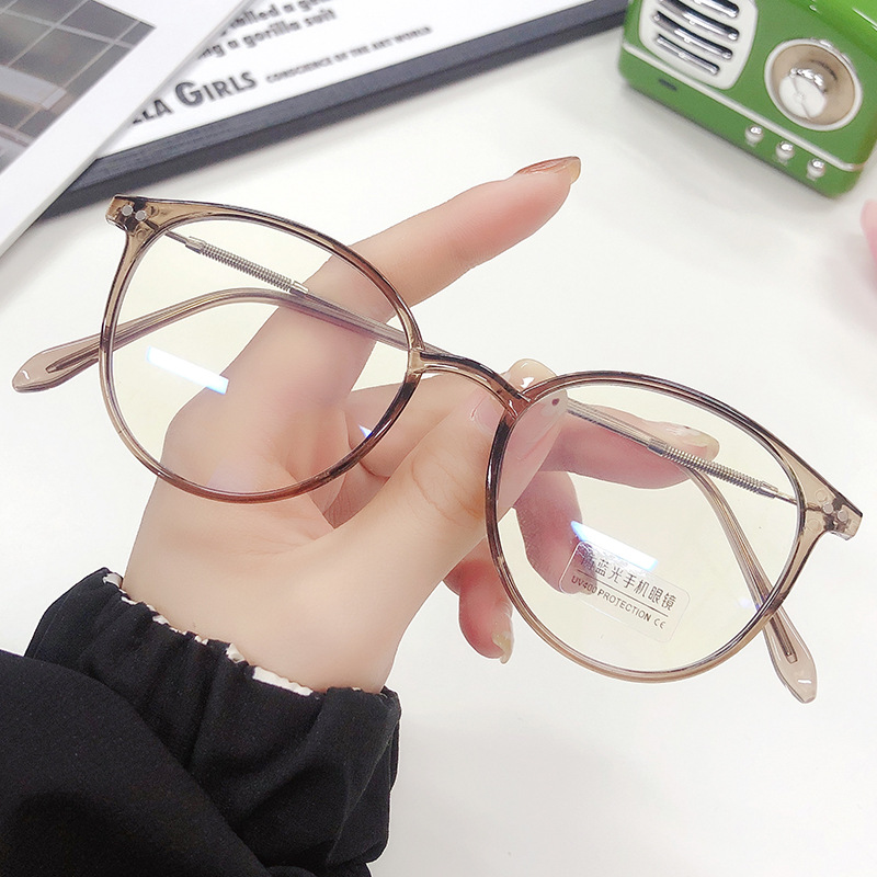 Anti-blue Light Mirror Super Light Blush Cold Tawny Glasses - Image 7