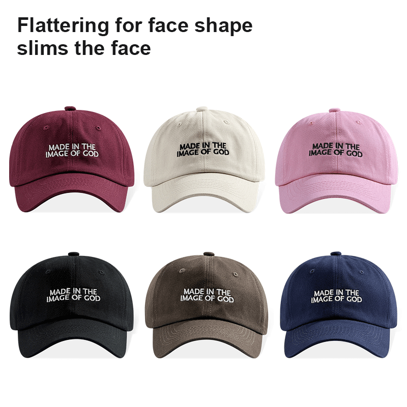Christian Faith Made In The Image Of God Embroidered Vintage Washed Dad Hat Unisex Religious Baseball Cap