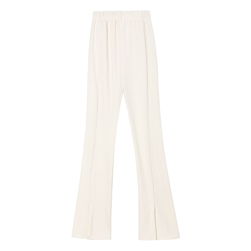 Women's Plush Split Velvet Wide-leg Pants