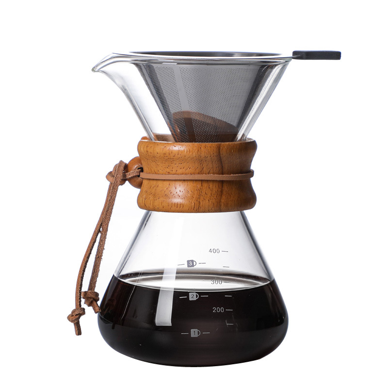 Title 1, High borosilicate glass hand coffee pot