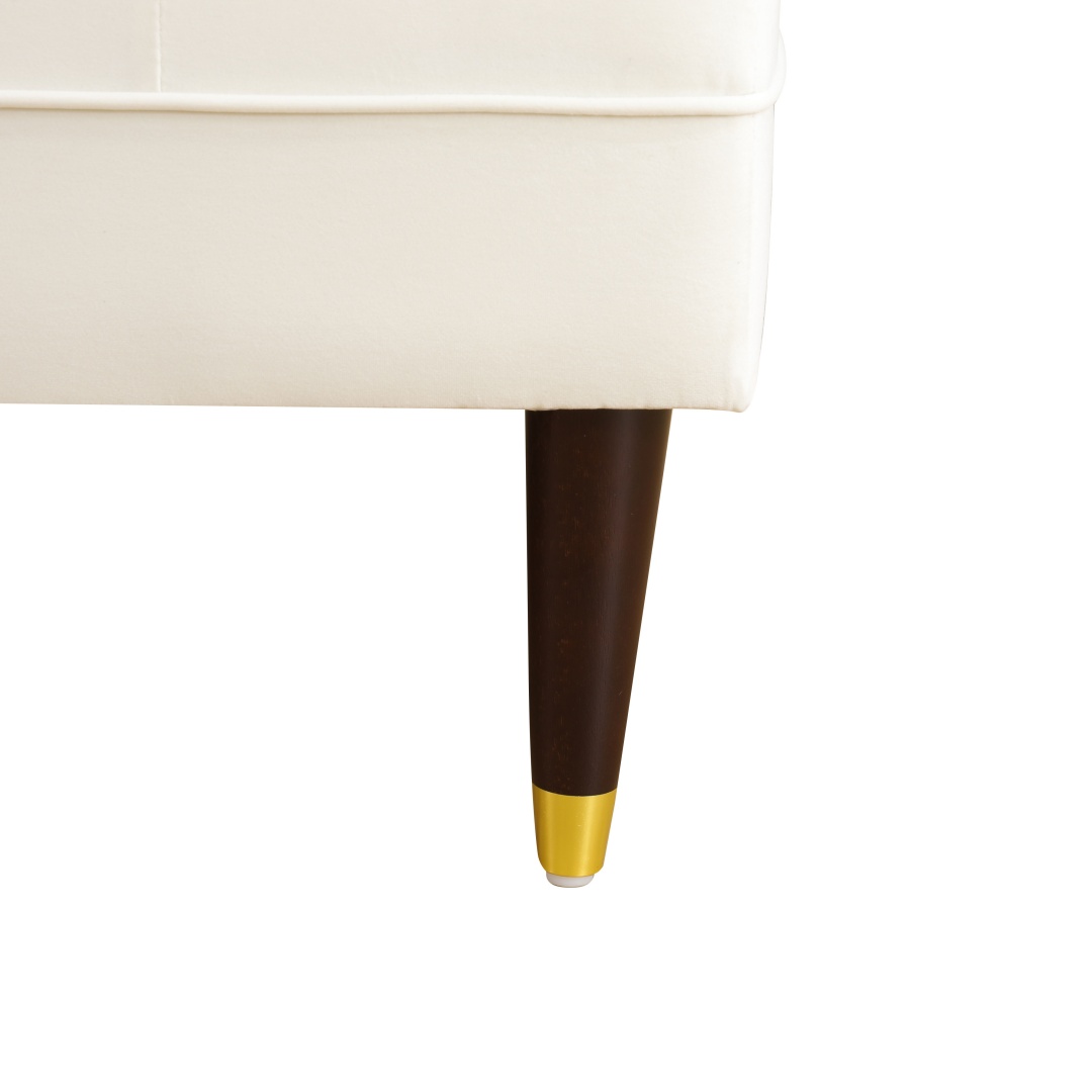 Pickup Only--White Fluffy Fabric Living Room Lounger