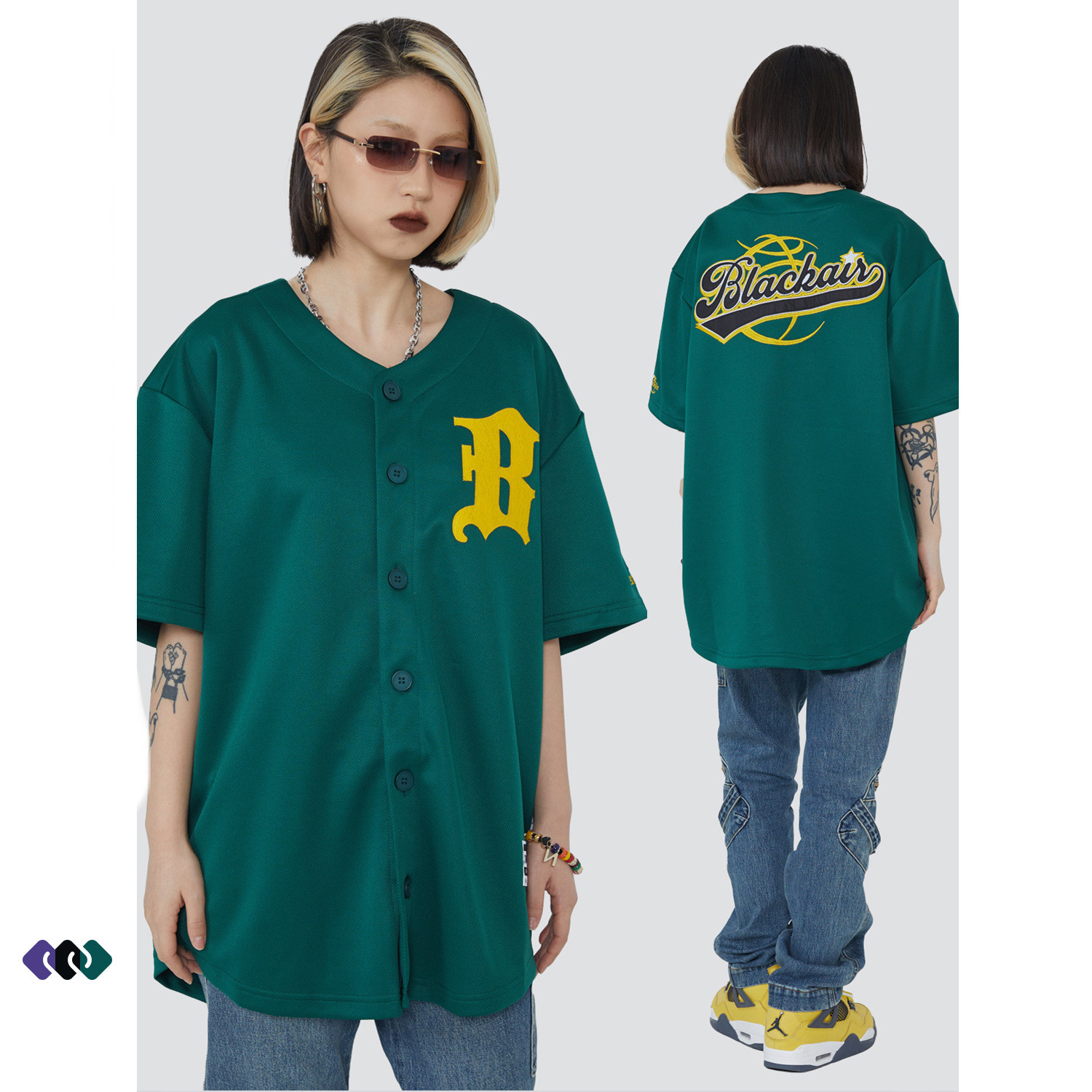 Retro Street Short Sleeve Loose Letter Embroidery T-shirt