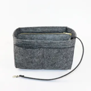 Large Purse Insert Makeup Cosmetic Box Handbag - Grey