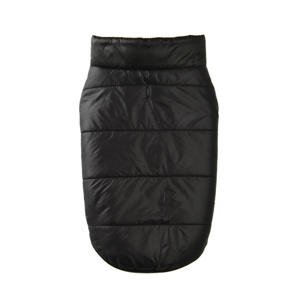 Autumn And Winter Thickened Warm Cotton Coat Dog Vest Padded Jacket - Black