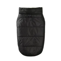 Autumn And Winter Thickened Warm Cotton Coat Dog Vest Padded Jacket - Black - View 1