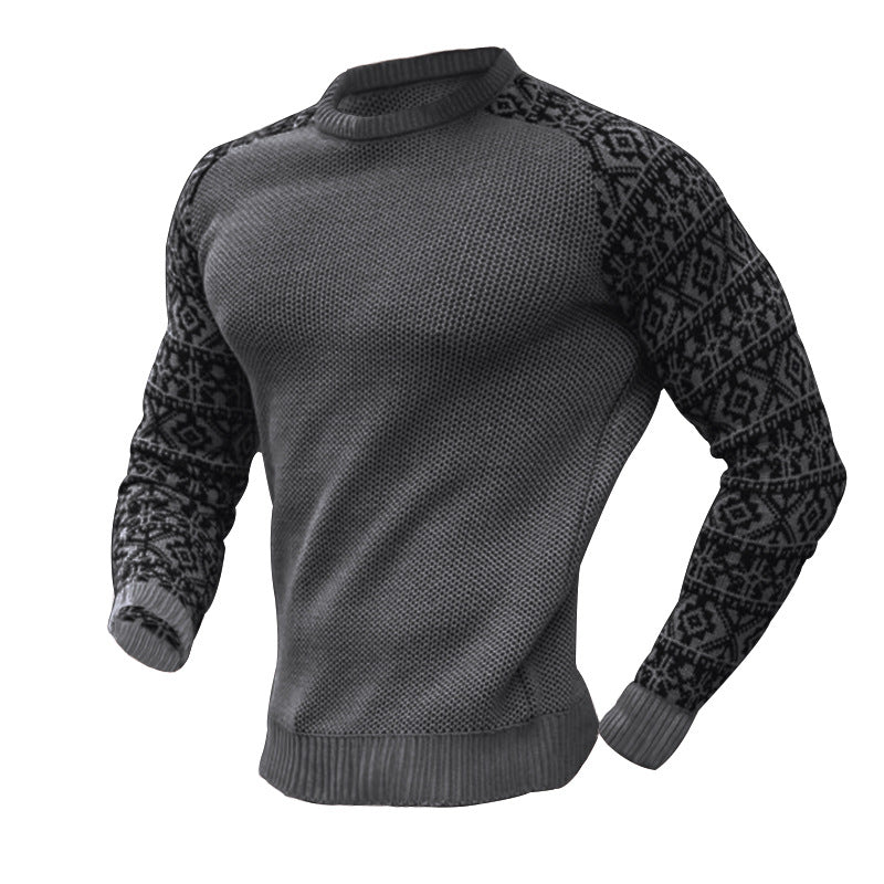 Men's Fashion Pullover Color Blocking Jersey Tops