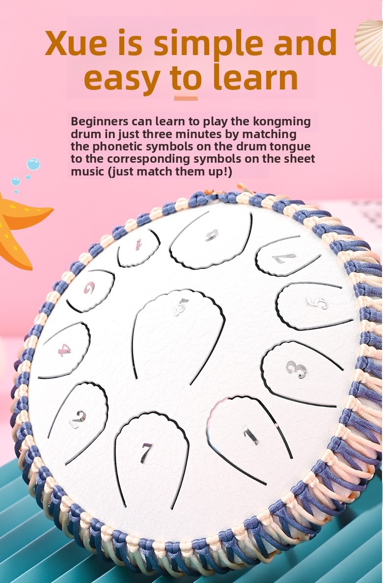 Apple-Shell Ethereal Steel Tongue Drum — foto 13