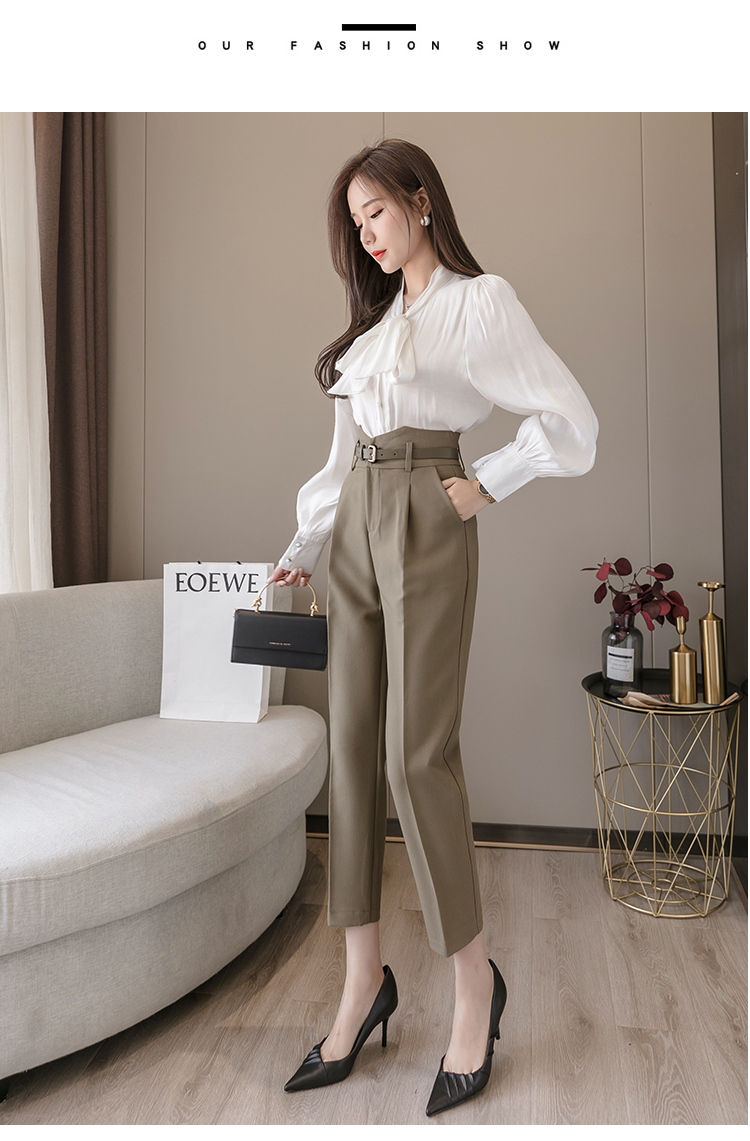 Title 4, High Waist Suit Pants Ladies Summer Pants Thin ...