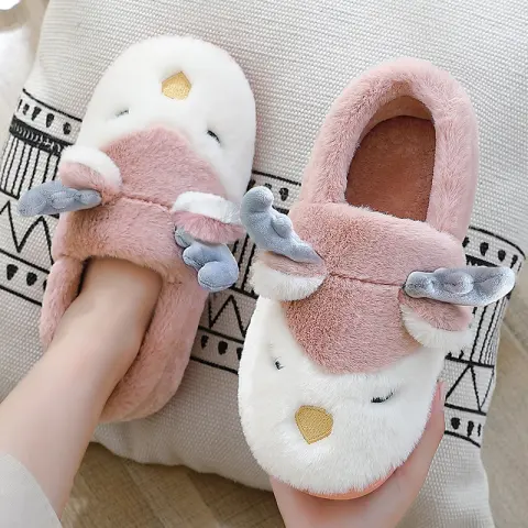 Christmas Shoes Winter Home Slippers Elk Plush Bedroom Slipper