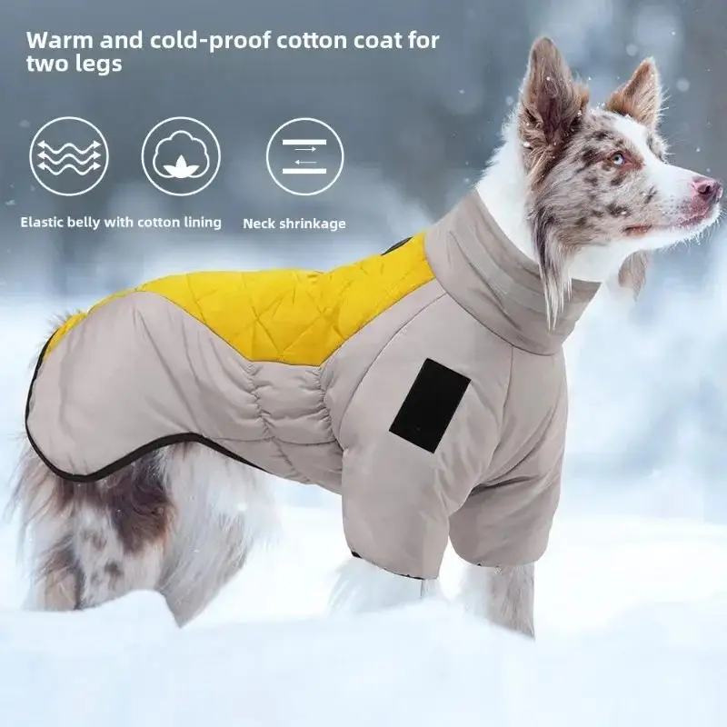 Waterproof Large Dog Jacket Warm Clothes Winter