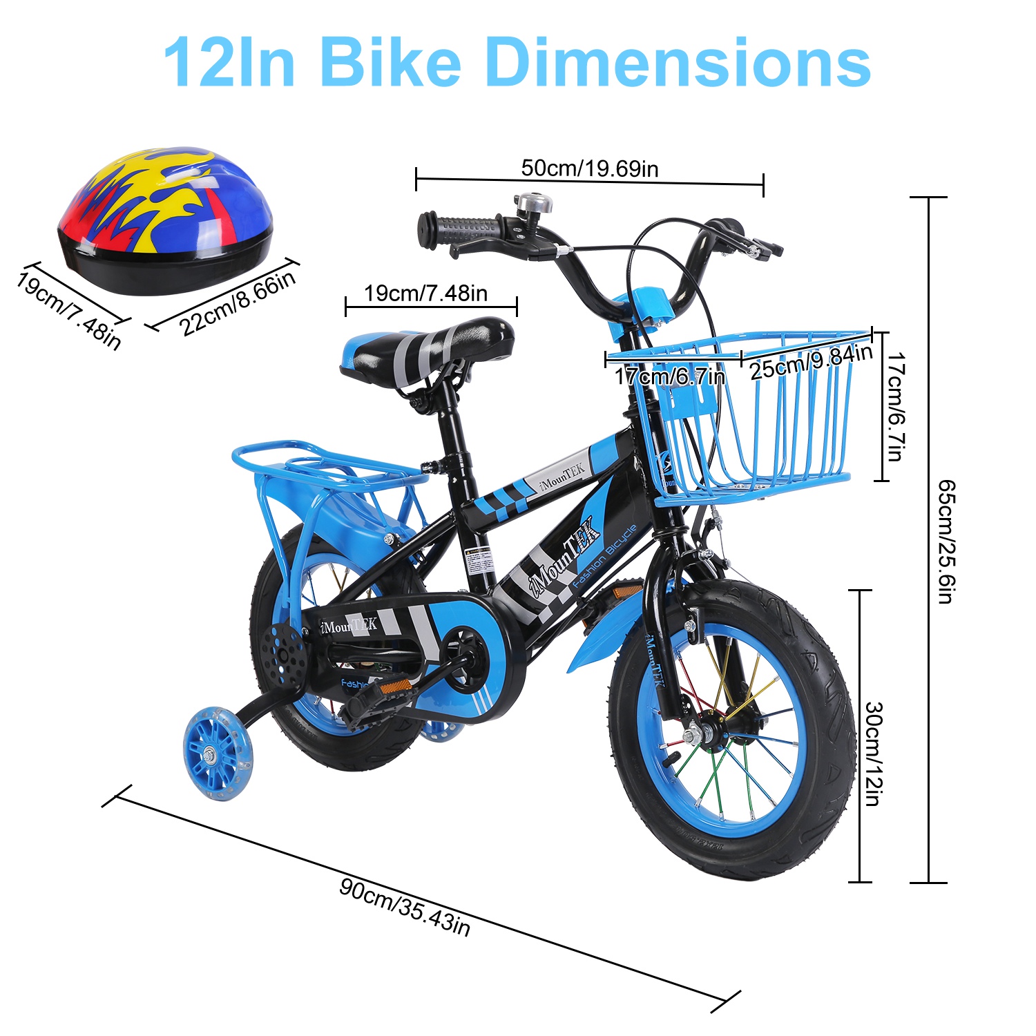 1Set 16In Kids Bike with Training Wheels Children Bicycle β photo 6