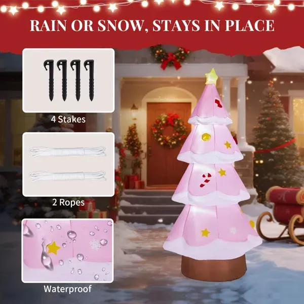 7.2FT Lighted Christmas Inflatable Decoration, Tree, Funny