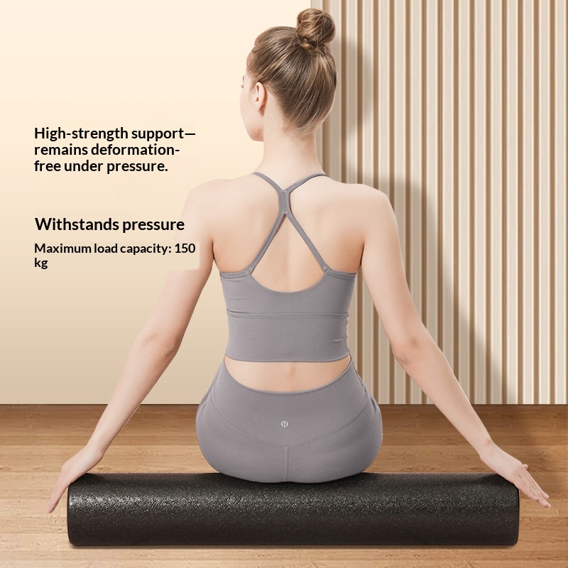 Epp Foam Roller Fitness Equipment Supplies Roller Roller Massage Stick. Glossy Black Roller Shaft Solid Yoga Column