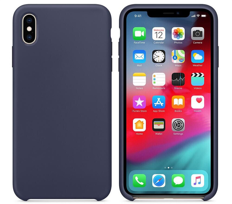 Solid Color Liquid Silicone Phone Case Protector