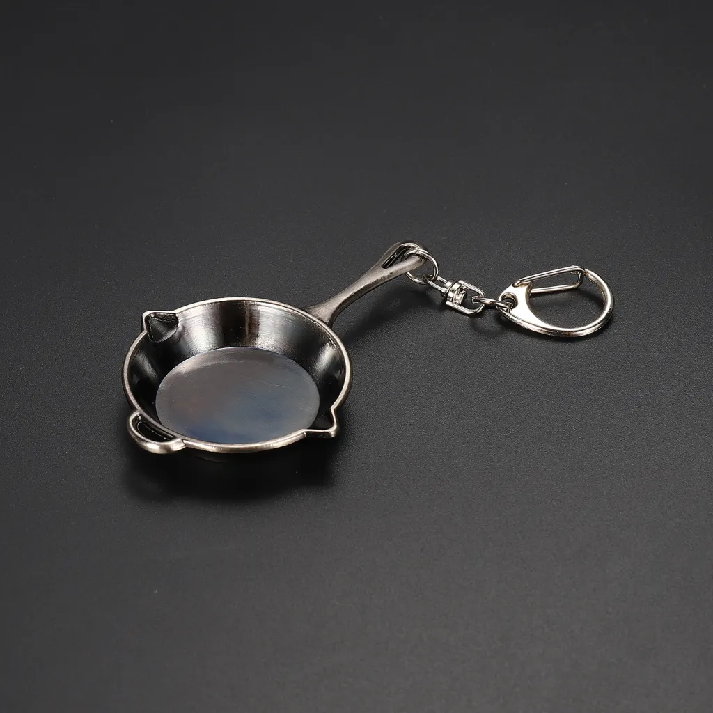 Pan Three-level Head Metal Model Keychain - Frying Pan