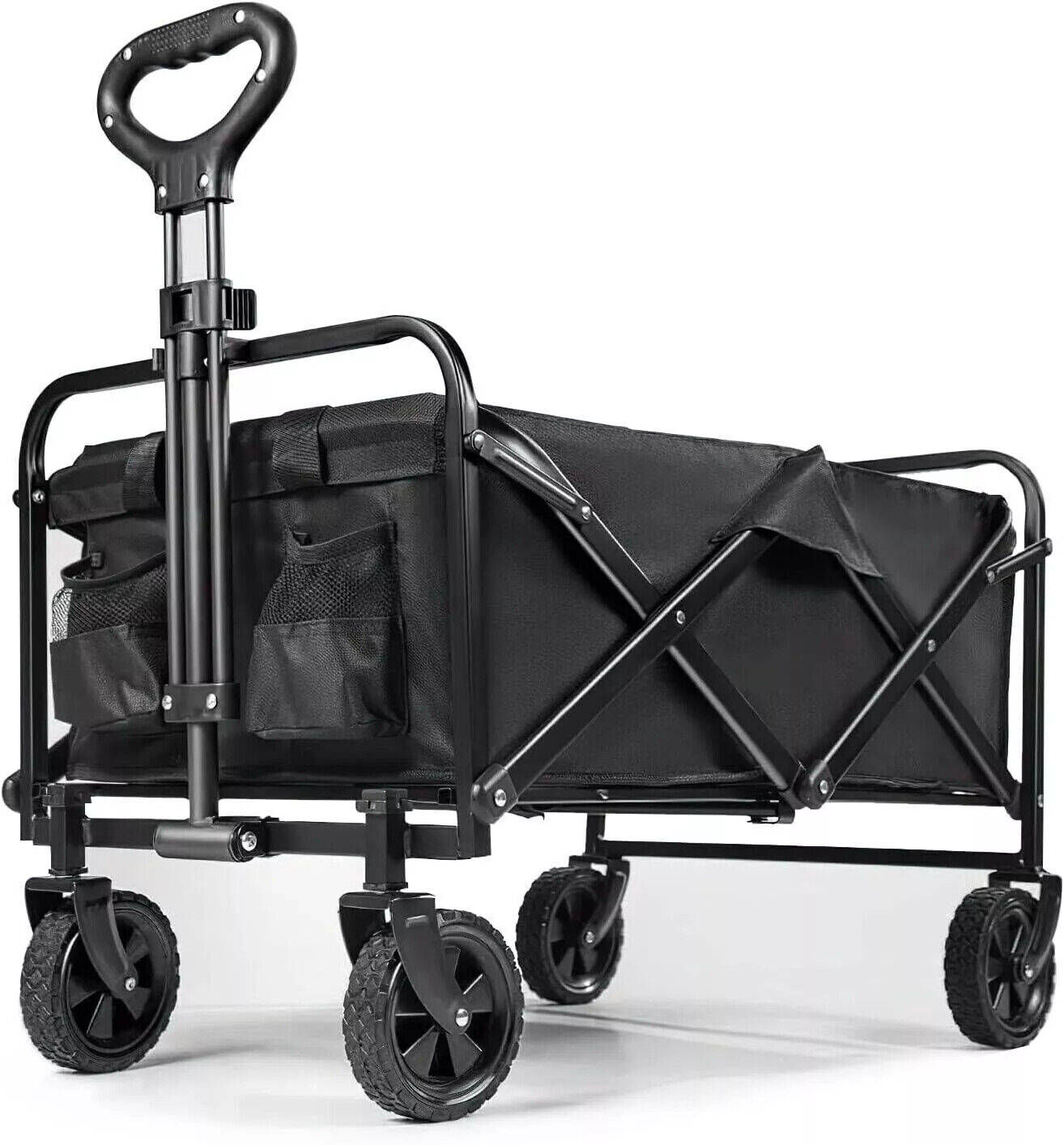 Large Foldable Outdoor Garden Beach Camping Trolley Cart 4 Wheel UK 12