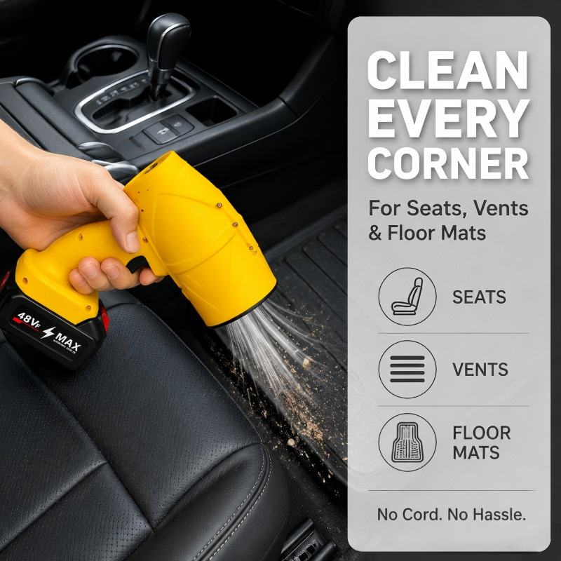 Portable High-Power Turbo Blower 1300mAh Cordless Jet Fan For Car Drying — image 6