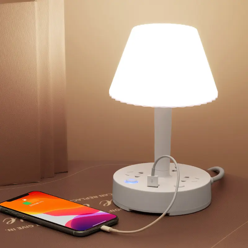 Creative Multi-function Conversion Socket Desk Lamp USB