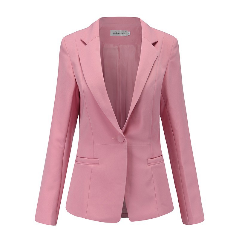 Women's Casual Colorful One-button Suit Jacket