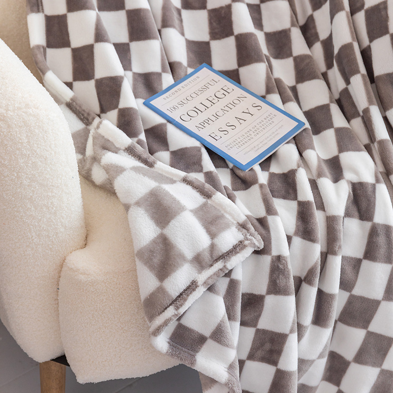 Title 12, Checkerboard Facecloth Printed Blanket. Experie...