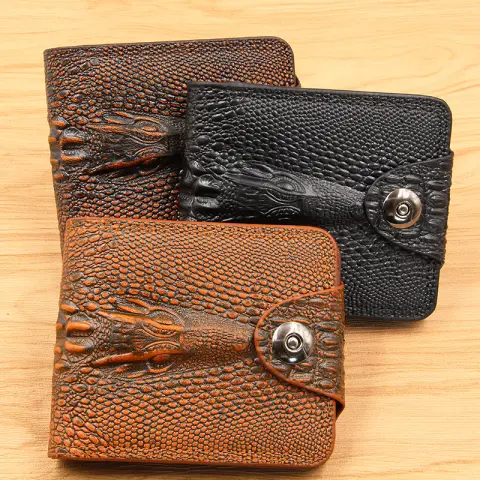 Men's Short Coin Personality Hipster Korean Style Magnetic Snap
