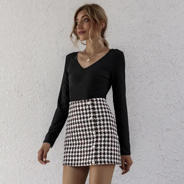 European And American Women's A line Skirt Red - Shop at LoveMi
