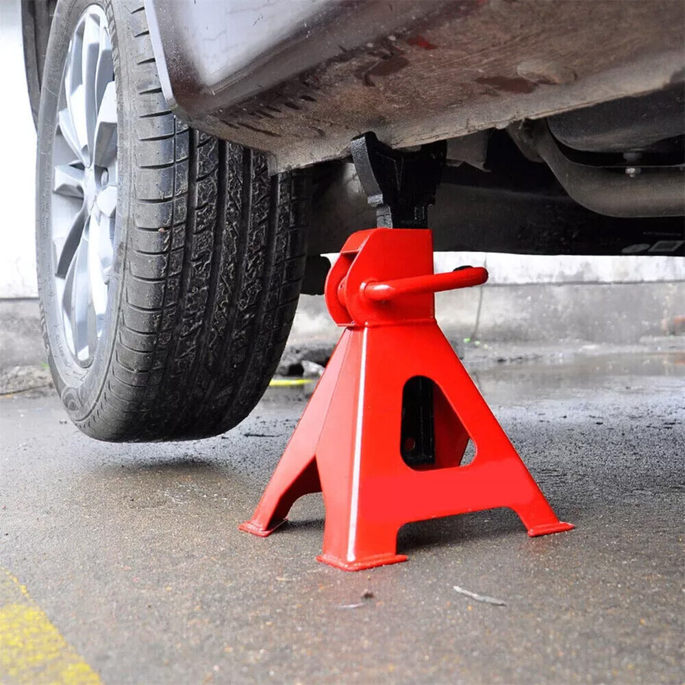 2Pcs Axle Stands FloorJack Heavy Duty Lifting 3 Ton Capacity Stand Car CaravanUK — foto 9